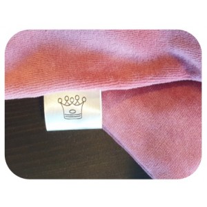 Etiquetas ‘loop’ de satén para coser - marfil