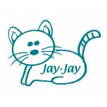 Adhesivo para puerta 'Gato'